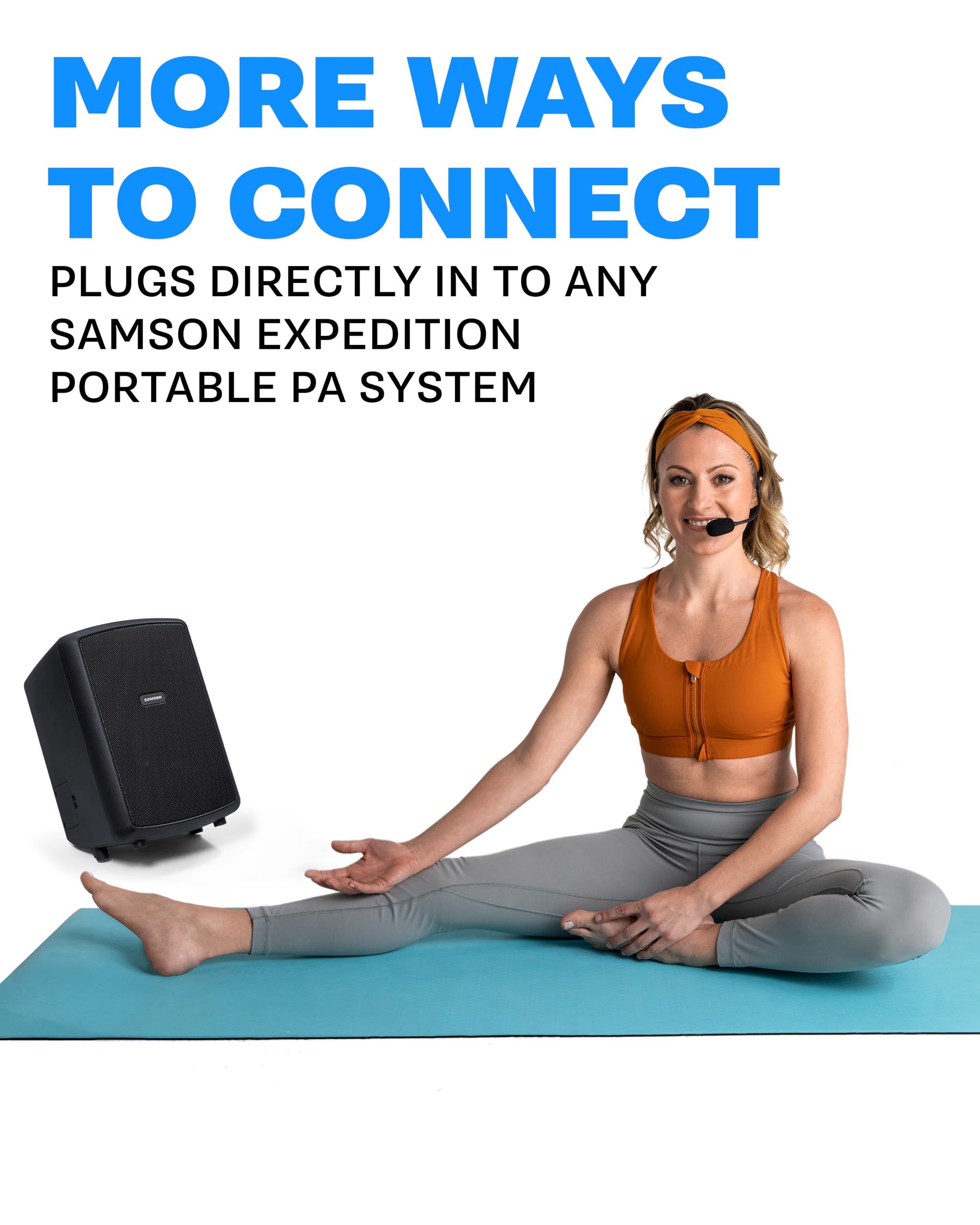Samson Airline XD Fitness Headset Digital Wireless System with USB Receiver - Perfect for Mobile and Virtual Fitness Instructors - Rechargeable Battery, Works with Computers Portable PA Systems