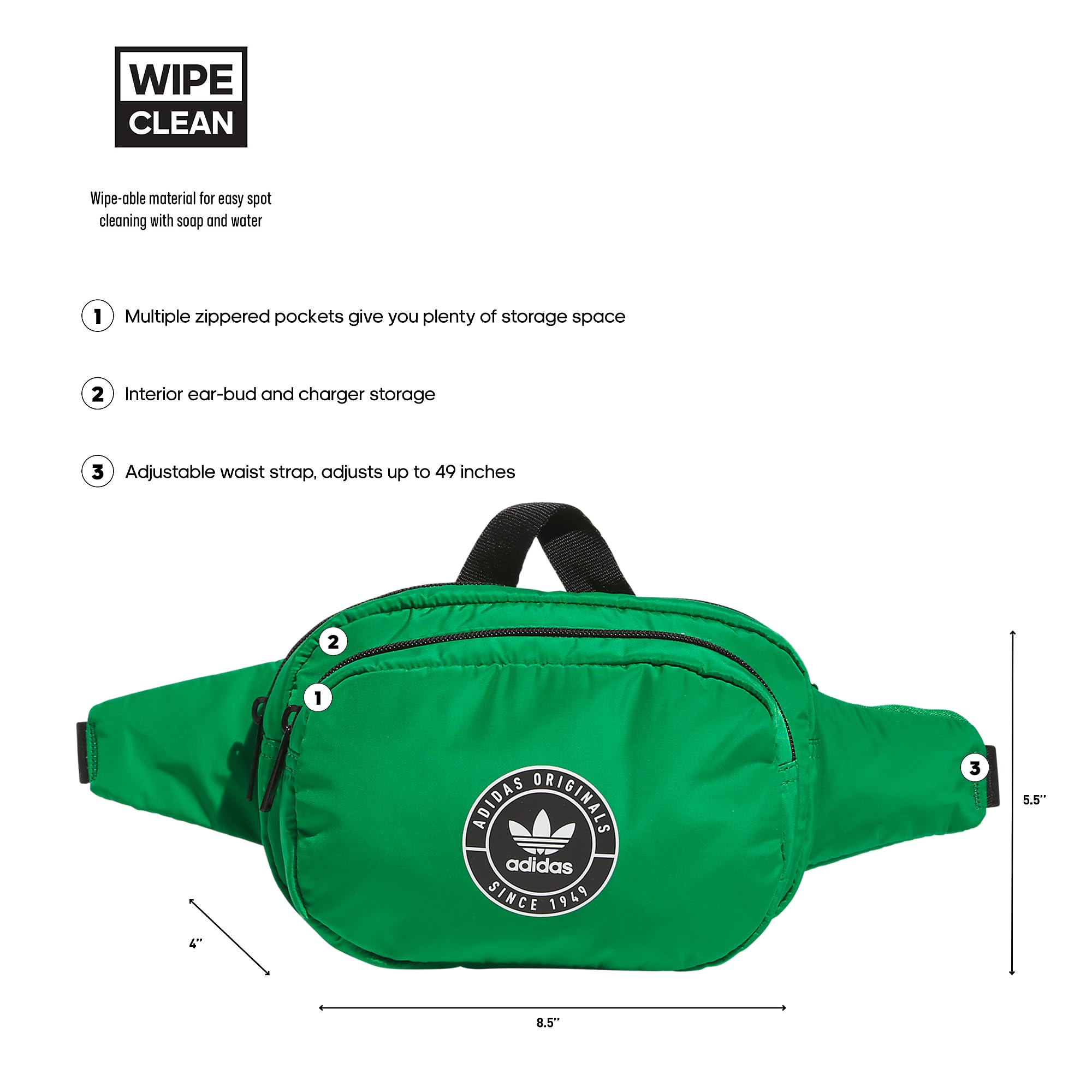 adidas Originals Sport Waist Pack/Travel and Festival Bag