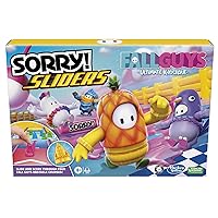 Hasbro Gaming Sorry! Sliders Fall Guys Ultimate Knockout Board Game for Kids Ages 8 and Up, Exciting Twist on The Classic Hasbro Family Board Game