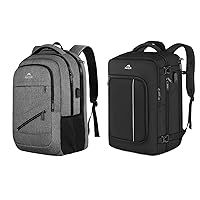 MATEIN Travel Laptop Backpack & Carry on Backpack for Airplanes, Underseat 40L Travel Backpack Personal item Size with Shoe Bag, TSA 17 inch Laptop Backpacks for Men Airline Flight Approved Bag
