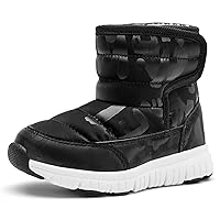 HOBIBEAR Boys Girls Toddler Snow Boots Waterproof Slip Resistant Outdoor Winter Shoes(Toddler/Little Kids/Big Kids)