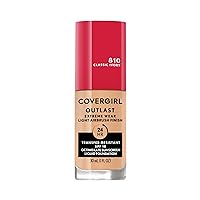 Outlast Extreme Wear 3-in-1 Full Coverage Liquid Foundation, SPF 18 Sunscreen, Classic Ivory, 1 Fl. Oz.