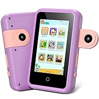 Kids Phone, Kids Cell Phone with Dual Camera, Video Recorder and Player, Change Theme, Play Games, Touch Screen, MP3 Video Player, Learning Education Toys (Purple-P2)