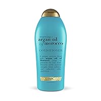 OGX Renewing + Argan Oil of Morocco Hydrating Hair Conditioner, Cold-Pressed Argan Oil to Help Moisturize, Soften & Strengthen Hair, Paraben-Free with Sulfate-Free Surfactants, 25.4 Fl Oz (Pack of 4)
