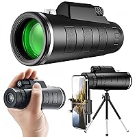 40x60 High Definition Monocular, High Power BAK-4 Prism and FMC Lens Monocular for Smartphone, Suitable for Bird Watching/Wildlife/Hunting/Hiking.