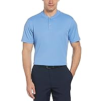Men's Pique Short Sleeve Golf Polo Shirt with Casual Collar
