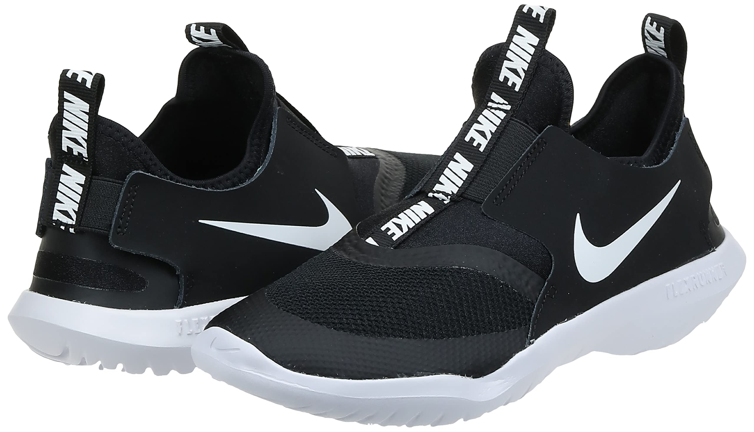 Nike Flex Runner (Infant/Toddler) Black/White 9 Toddler M