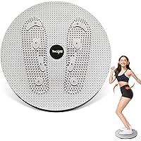 Ab Twister Board, New Generation of Waist Twisting Disc, Twist Board, Twisting Stepper for Aerobic Exercise, Full Body Toning Workout, Noise-Free, 2pcs in a Box