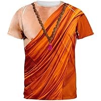 Halloween Buddhist Monk Costume All Over Adult T-Shirt - Medium