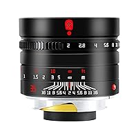 7 artisans 35mm F2.0 Full Frame Classic Human Focus Lens Compatible for Leica M-Mount Cameras Like Leica M-M Leica M240 Leica M3 Leica M6 Leica M7 Leica M8 Leica M9 Leica M9p Leica M10 New Version