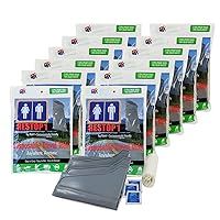 1: Portable Toilet Waste Bags for Liquids Only with Toilet Paper and Wet Wipes (Leak Proof Urinal Bags) - Pack of 12 (Each pack contains 3 urinal bags)