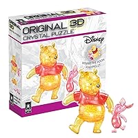 BePuzzled, Disney Winnie The Pooh and Piglet Original 3D Crystal Puzzle, Ages 12 and Up