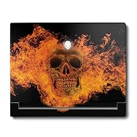 MightySkins Skin Compatible with Alienware X16 R1 (2023) Full Wrap Kit - Fire Skull | Protective, Durable, and Unique Vinyl Decal wrap Cover | Easy to Apply & Change Styles | Made in The USA