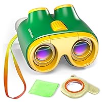 𝟐𝟎𝟐𝟒 𝐊𝐈𝐃'𝐒 𝐂𝐇𝐎𝐈𝐂𝐄 13x30 Binoculars for Kids-Compact Kids Binoculars for Boys&Girls-Ideal Toddler Binoculars Kids Camping Gear-with Magnifying Glass-Toy Binoculars Bird Watching for Kids
