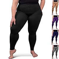 ABSOLUTE SUPPORT Plus Size Compression Stockings for Women 20-30 mmHg, Improve Legs Circulation, Swelling & Pain, A717PS