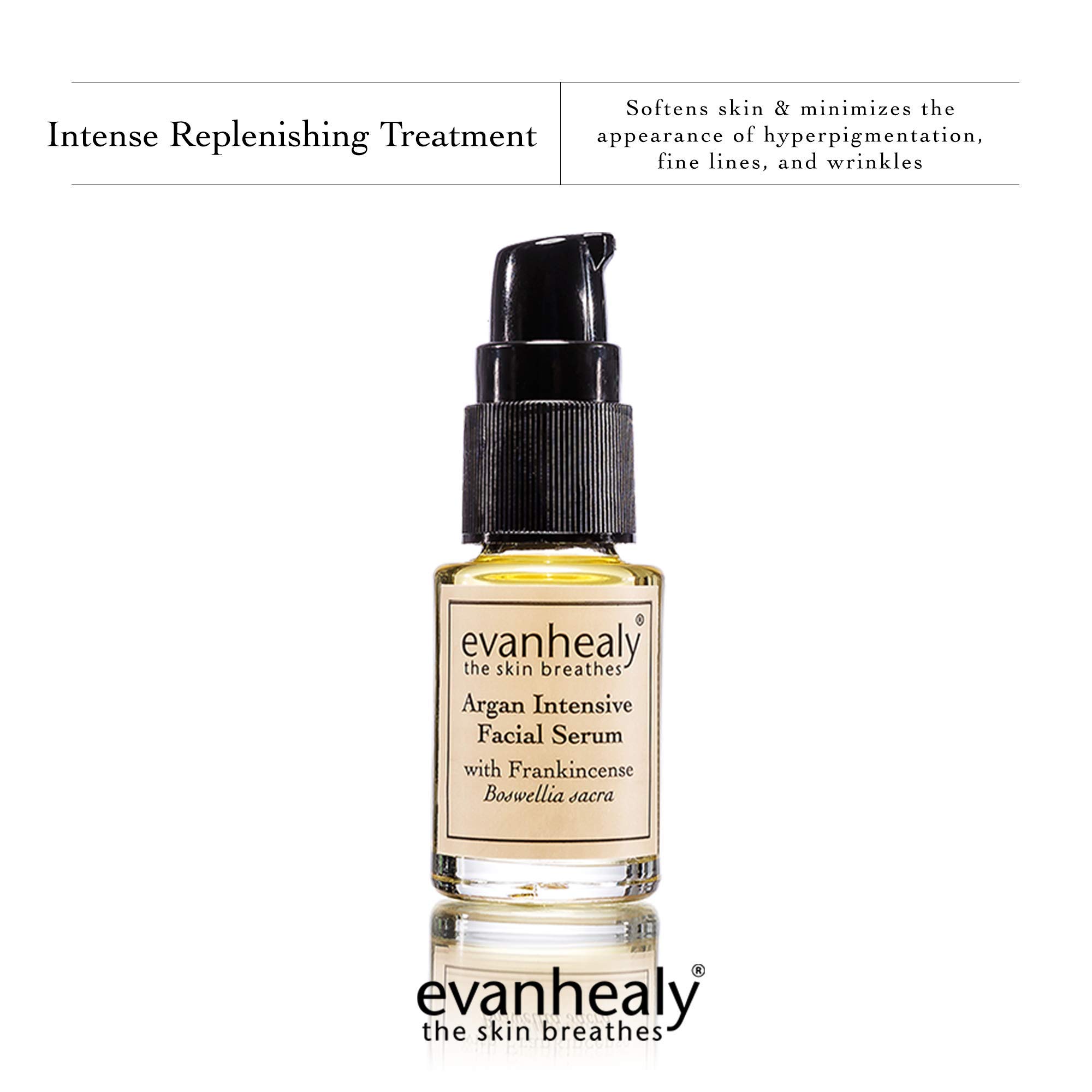 evanhealy Argan Intensive Facial Serum | Handcrafted Argan Oil with Organic Essential Oils | Nourishing & Rejuvenating Treatment for All Skin Types