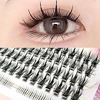 With Lower Lashes New Wheat Individual Eyelashes Cluster False Eye Lashes Extension Handmade 3D Fluffy Long Thick Eyelash Makeup Tools (10mm)