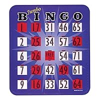 Jumbo Blue Bingo Card with Fingertip Shutter Slide - 20-Pack