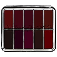London Lavish Lipwear Deep Red 10 Colour Lipstick Palette