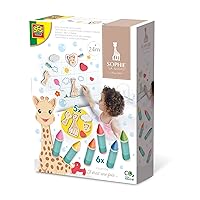 SES Creative 14498 Sophie la Girafe-Bath Crayons with Shapes