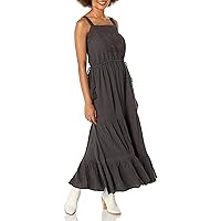 Lucky Brand Women's Lace Tiered Maxi Dress