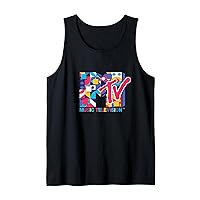 Mademark x MTV - The official MTV Logo with colorful geometric symbols Tank Top