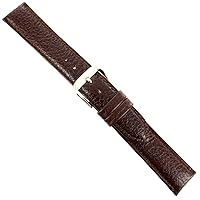 19mm Kreisler Brown Genuine Burnished Leather Padded Stitched Package of Two Mens Band