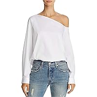 Womens Long Sleeve One Shoulder Blouse