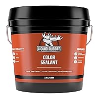 Liquid Rubber Color Sealant - Multi-Surface Leak Repair Indoor and Outdoor Coating, Water-Based, Easy to Apply, Hunter Green, 1 Gallon