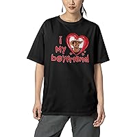 Add Your Own Custom Couple Valentines I Love My Girlfriend Boyfriend Image Pictures Graphic Shirt Tees
