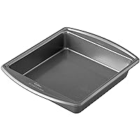 Wilton Advance Select Premium Non-Stick Square Cake Pan, Steel, Silver, 9 x 9-Inch
