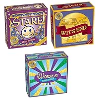 Stare + Wit's End + Wordplay = Triple Play Board Game Bundle for Adults and Game Night
