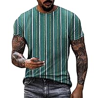 Shirts for Men Funny 3D CrewNeck Big and Tall Street Muscle Sweatshirt Short Sleeve Moisture Wicking Dry Fit Tee Shirt