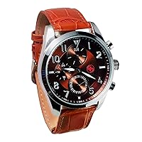 Men's SKRD1802TLB Red Analog Display Analog Quartz Brown Watch