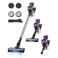 Cordless Vacuum Cleaner, 30Kpa 280W Powerful Suction Vacuum with LED Display, Brushless Motor, 55Min Runtime, 1L Dust Cup & 60dB Ultra-Quiet Lightweight Stick Vacuum for Home (Straight Tube)