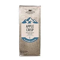 Apple Crisp Flavored Ground Coffee by Paramoutn Roasters, 1-12oz bag, Medium Roast (Paramount Coffee Company)