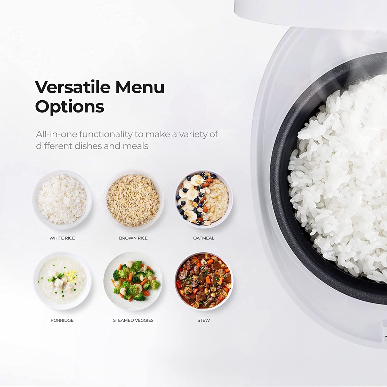 Mua CUCKOO CR-0375F 3-Cup/0.75-Quart (Uncooked) Micom Rice Cooker 10  Menu Options: Oatmeal, Brown Rice  More, Touch-Screen, Nonstick Inner Pot  White trên Amazon Mỹ chính hãng 2023 Giaonhan247