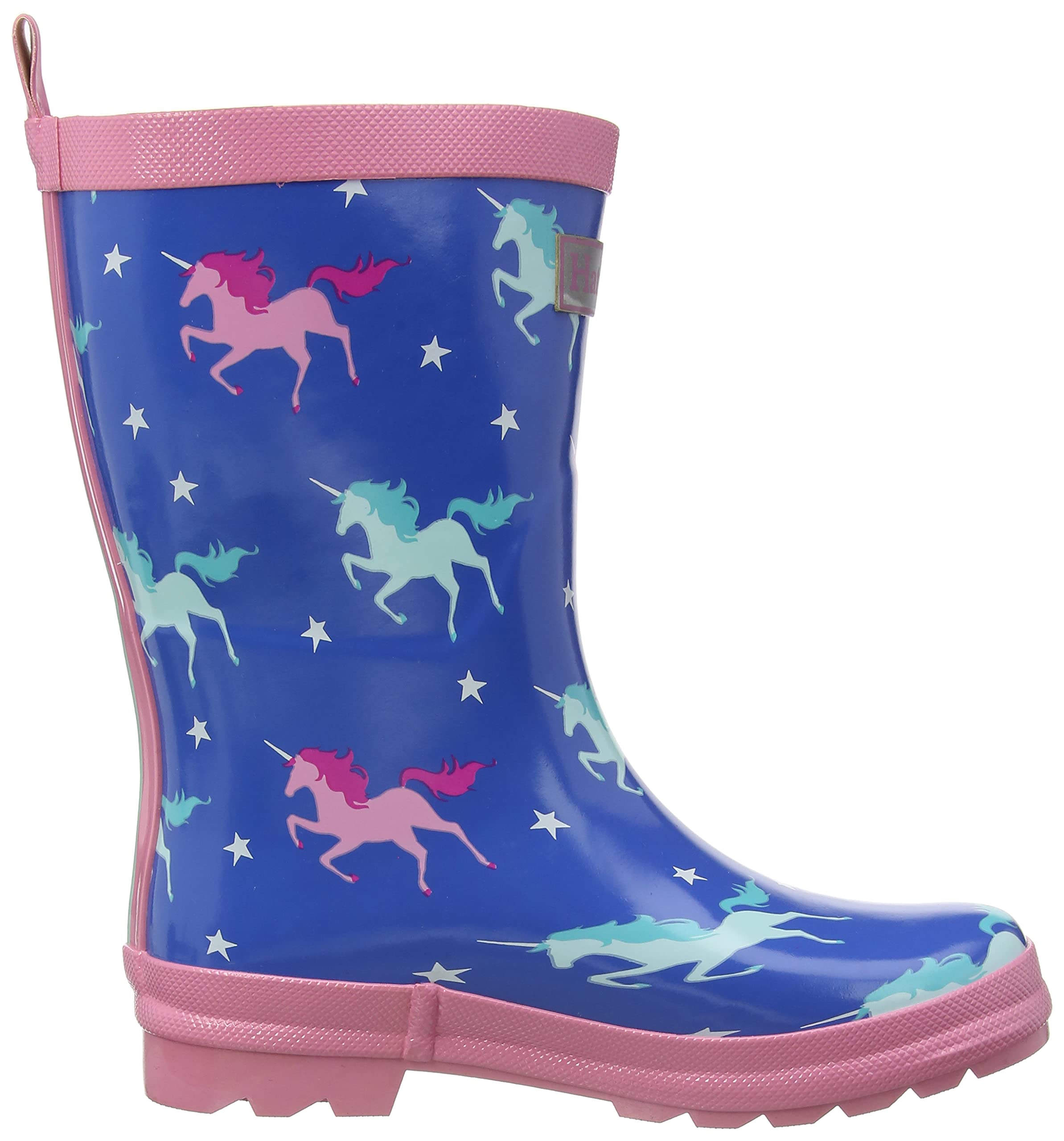 Hatley Girls Rain Boot, Twinkle Unicorns, 4 Toddler