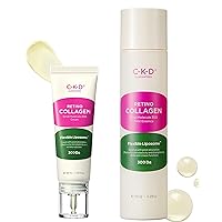 CKD RETINO COLLAGEN Small Molecule 300 (Anti-Wrinkle Firming Face Cream & First Facial Essence) Bundle