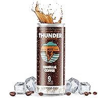 Thunder Coffeemilk - 11 oz Aussie Style Cold-Brewed Canned Coffee (Latte), Convenient Coffee Can for Grab & Go, Natural Protein-Rich Cold Brewed Coffee in Handy Cold Brew Cans, Vanilla, 12 pack