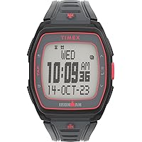 Timex Unisex Ironman T300 42mm Watch - Black Strap Digital Dial Black Case
