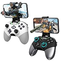 Set of 2 Wireless Game Controller for Nintendo Switch/Switch Lite/PC/Phone/Ipad, Rechargeable Remote Bluetooth Gamepad Joystick with Ergonomic Non-Slip, 6-Axis Gyroscope, Adjustable Turbo & Vibration