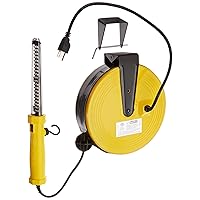 Bayco SL-864 60 LED Work Light on Metal Reel with 50 Foot Cord , Yellow , Large