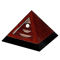 50~75ct Pyramid Cigar Humidor (Brown)