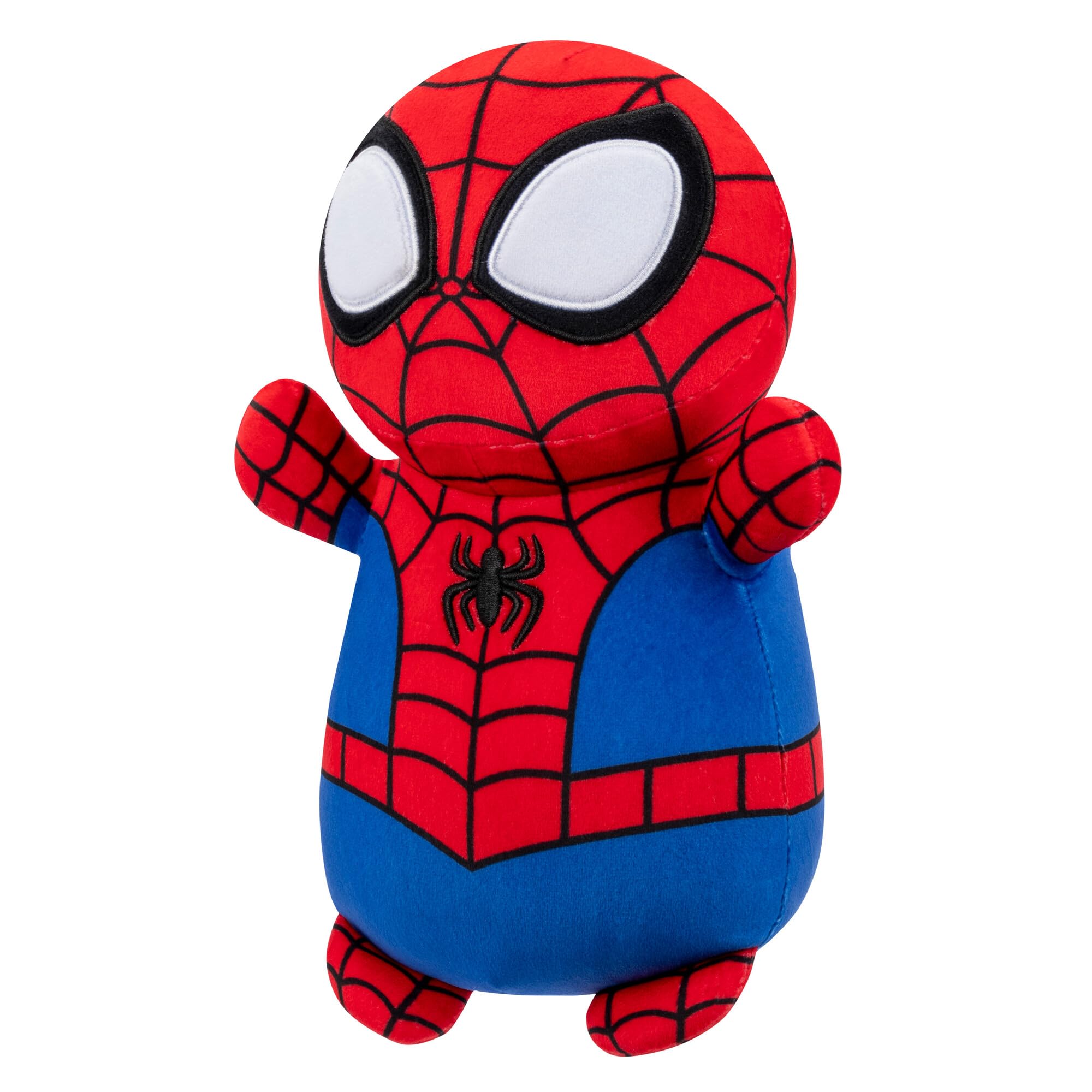 Squishmallows Original Marvel Spidey and His Amazing Friends 10-Inch Spidey HugMees - Medium-Sized Ultrasoft Official Jazwares Plush