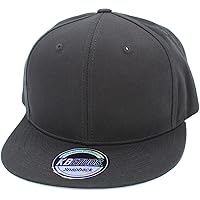 KBETHOS Classic Snapback Hat Blank Cap Underbrim Cotton Wool Blend Flat Visor Adjustable Unisex