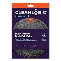 Clean Logic Detox Charcoal Scrubber Body Dual Texture (Pack of 3)