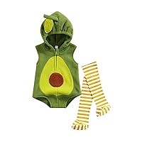 Winioder Baby Halloween Outfits Toddler Infant Baby Boy Girls Animal Fruit Hooded Romper Leggings 2Pcs Fall Clothes