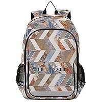 ALAZA Multicolored Digital Wall Tile Chevron Reflective Backpack Outdoor Sport Safety Bag