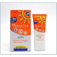 Minus (Sol) Sun SPF40 PA+++ White (New Formular x 1 Ounces) Facial Sun Protection Silky Smooth Plus with Broad Spectrum UVA1 UVA2 and UVB Protection